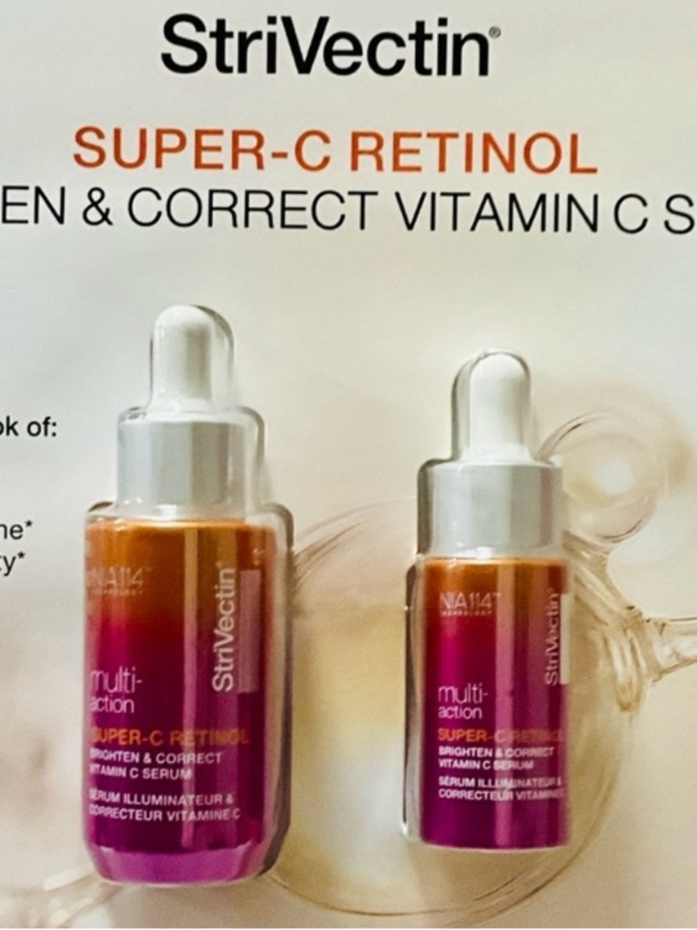StriVectin Super-C Retinol Brighten & Correct Serum BUNDLE ✅- NWT